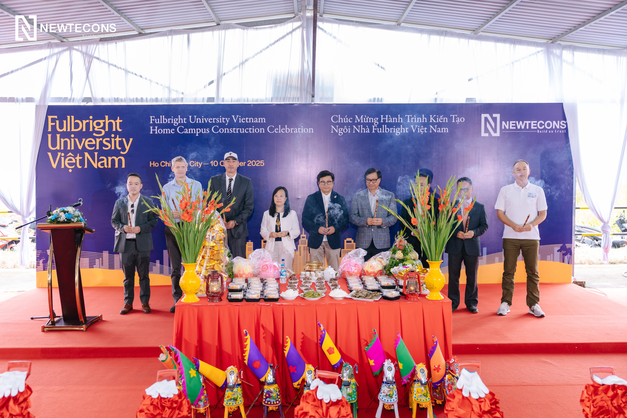 NEWTECONS KHỞI CÔNG XÂY DỰNG KHUÔN VIÊN CHÍNH TRƯỜNG ĐẠI HỌC FULBRIGHT VIỆT NAM